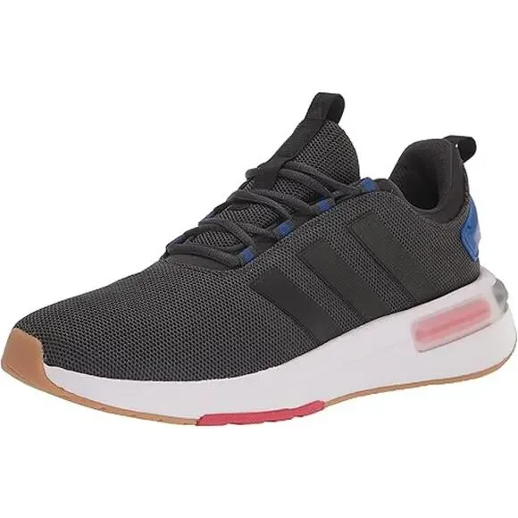 NWT adidas Men’s Racer TR23 Sneaker Carbon/Black/Royal Blue Size 9 Lightweight